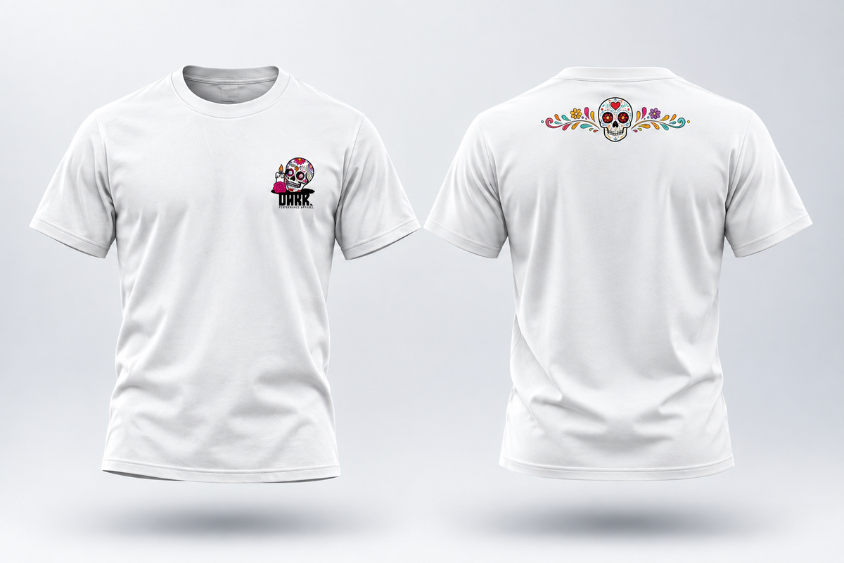 White Fiesta Skull Tee