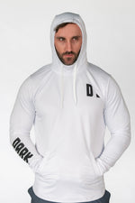 White Snoodtech Hoodie